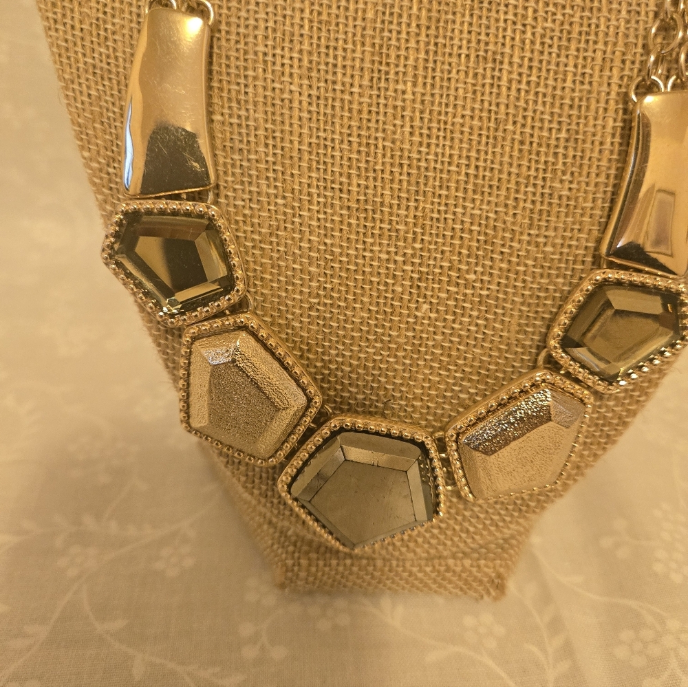 Gold-Tone Geometric Statement Necklace - Women Jewelry